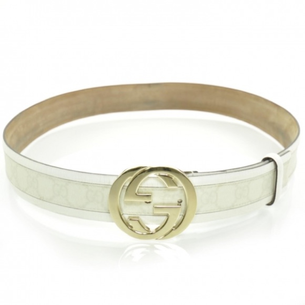 Gucci GG Plus Monogram Calfskin belt